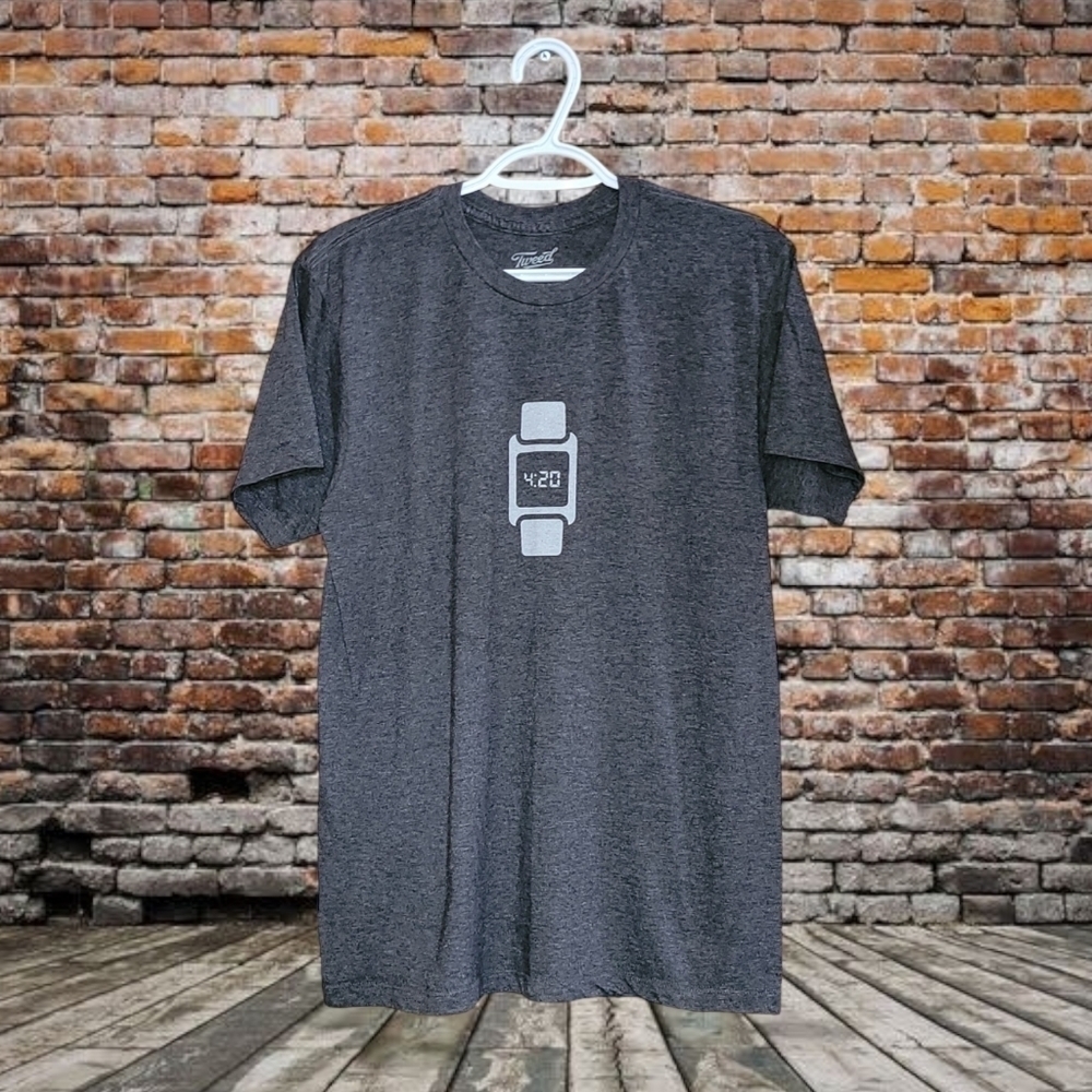 Tweed Grey 100% Tee